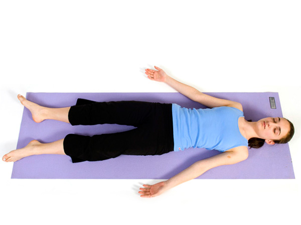 Savasana translates as "corpse pose."