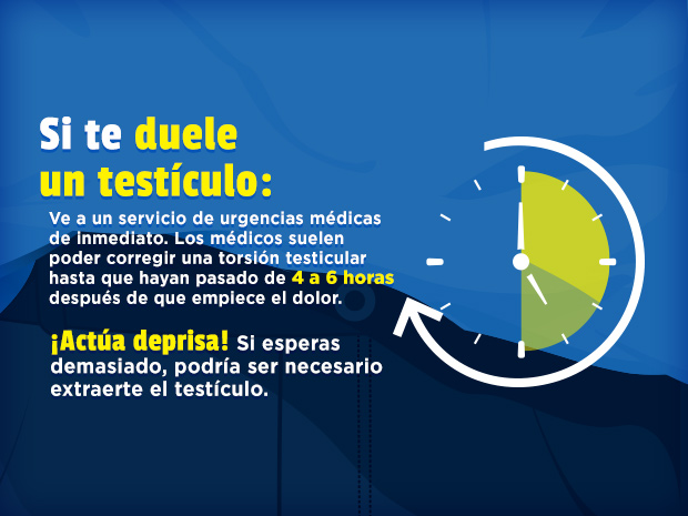 Cuánto más tiempo permanezca retorcido el cordón, más difícil les resultará a los médicos salvar el testículo.